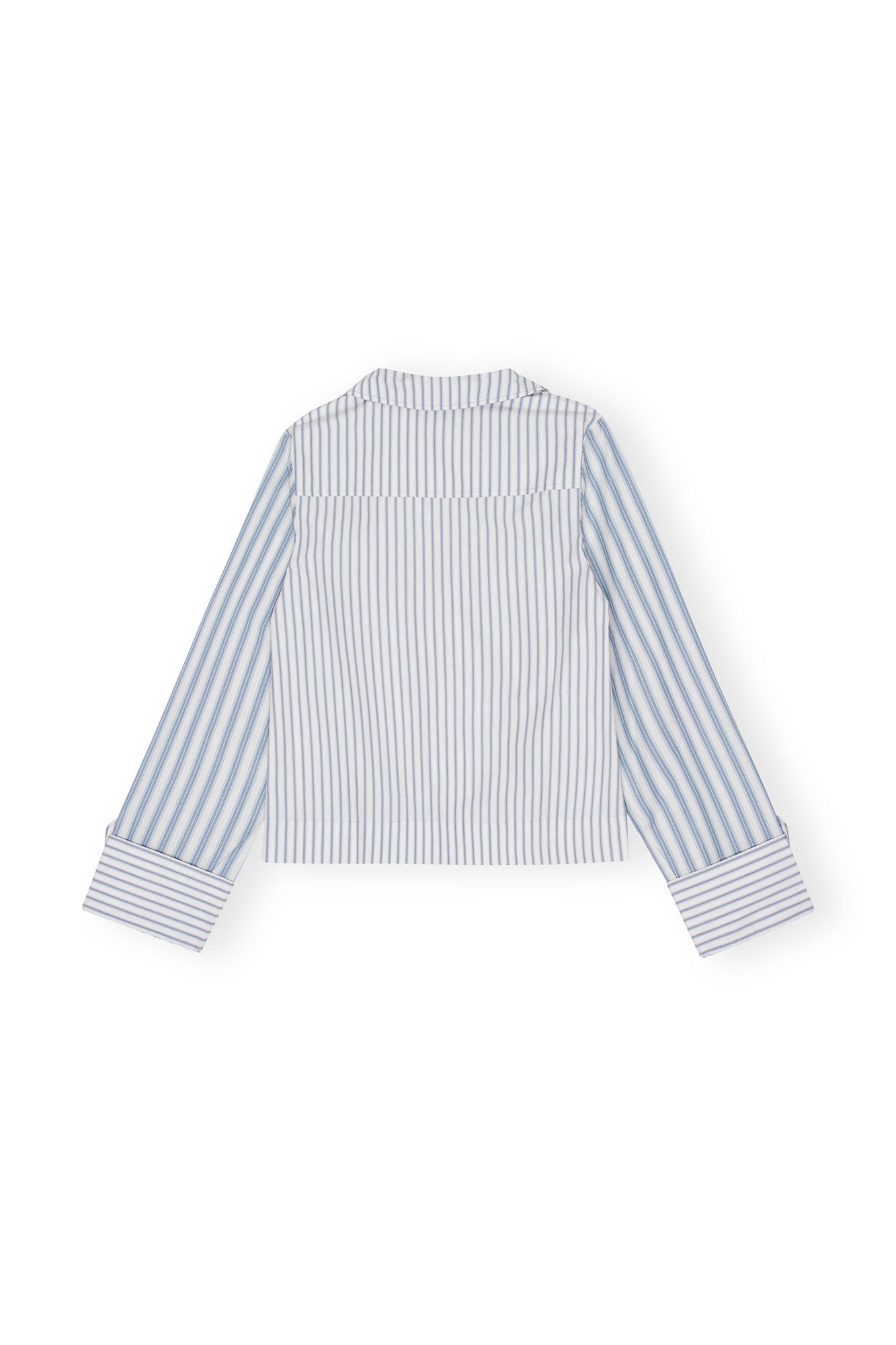 BLUE STRIPE COTTON SHIRT - 2