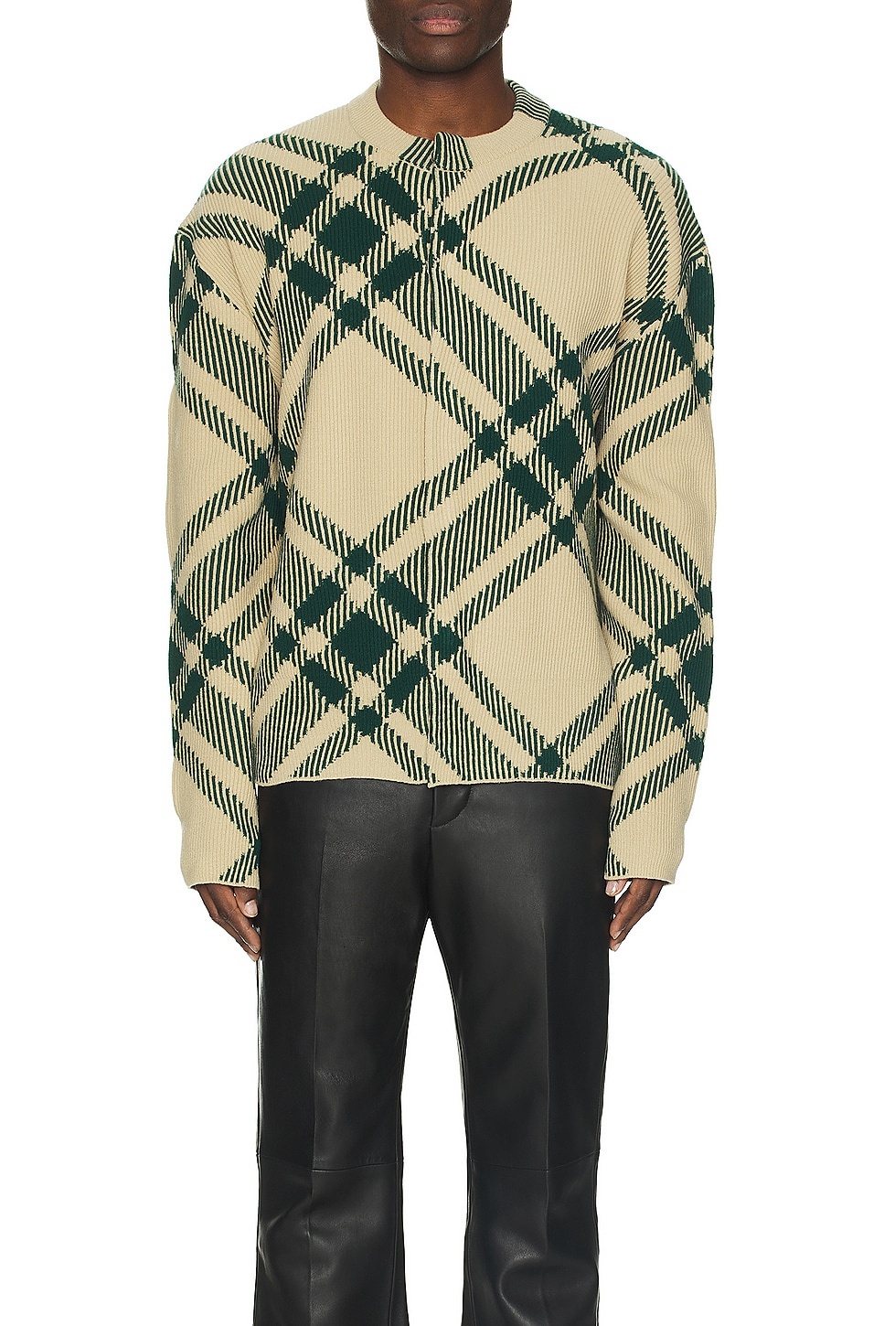 Check Pattern Cardigan Jacket - 3