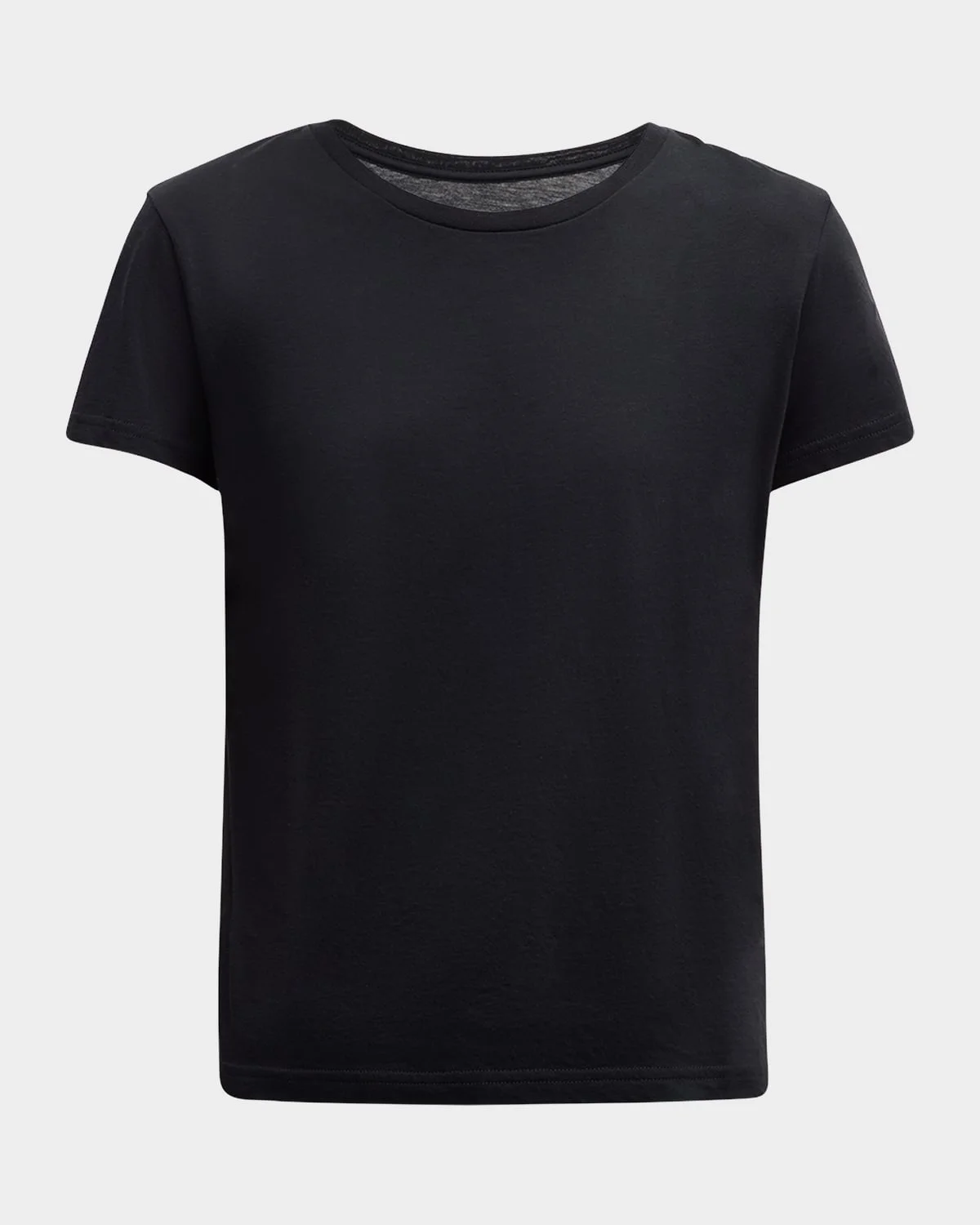 Classic Luxe Cotton Jersey Crewneck T-Shirt - 1