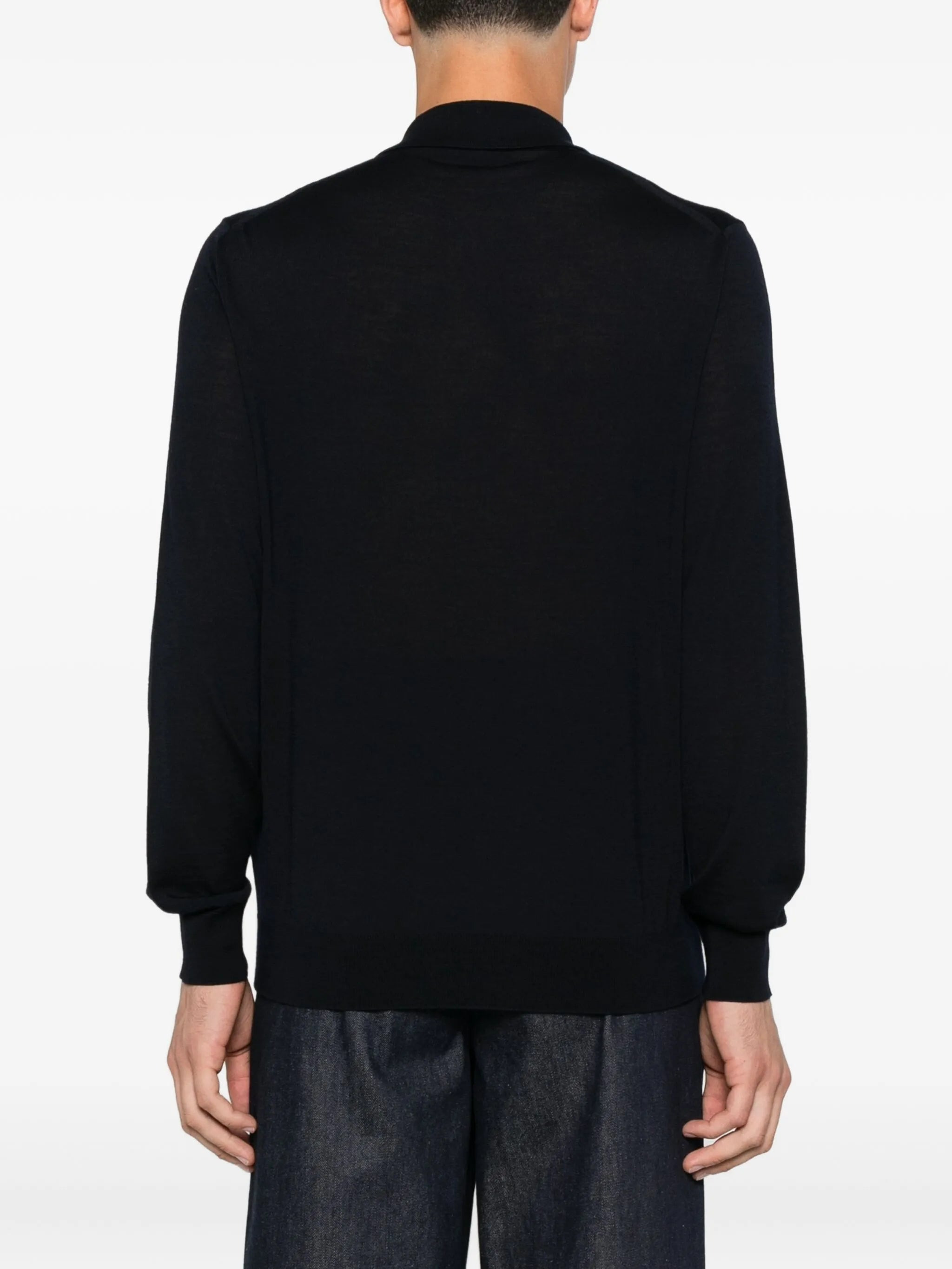 Prada Long-sleeve Wool Polo Shirt - 2