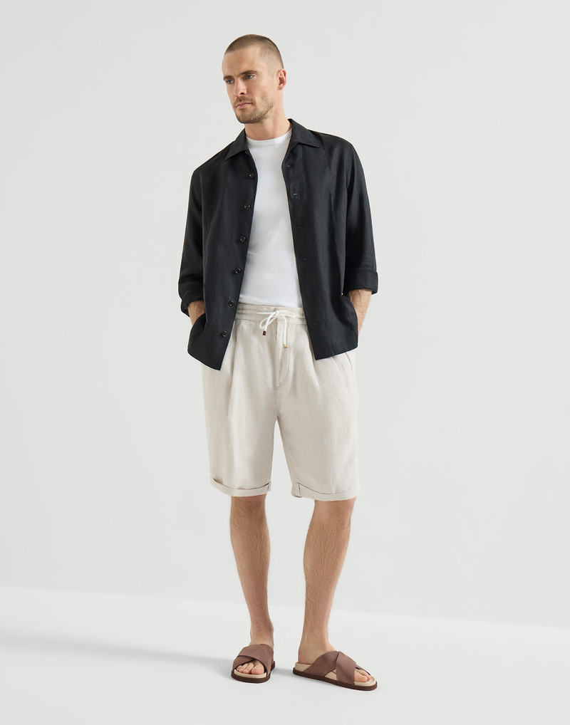 Brunello Cucinelli Suede crossover slides outlook