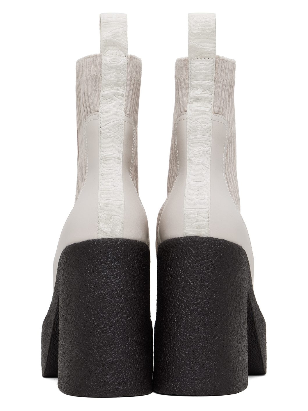 Gray Skyla Heeled Sock Boots - 2