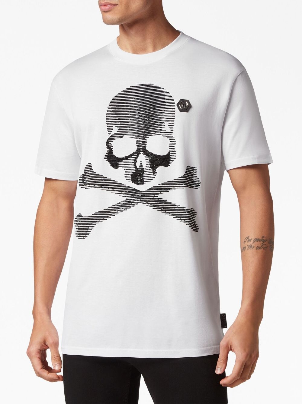 skull-print cotton T-shirt - 3