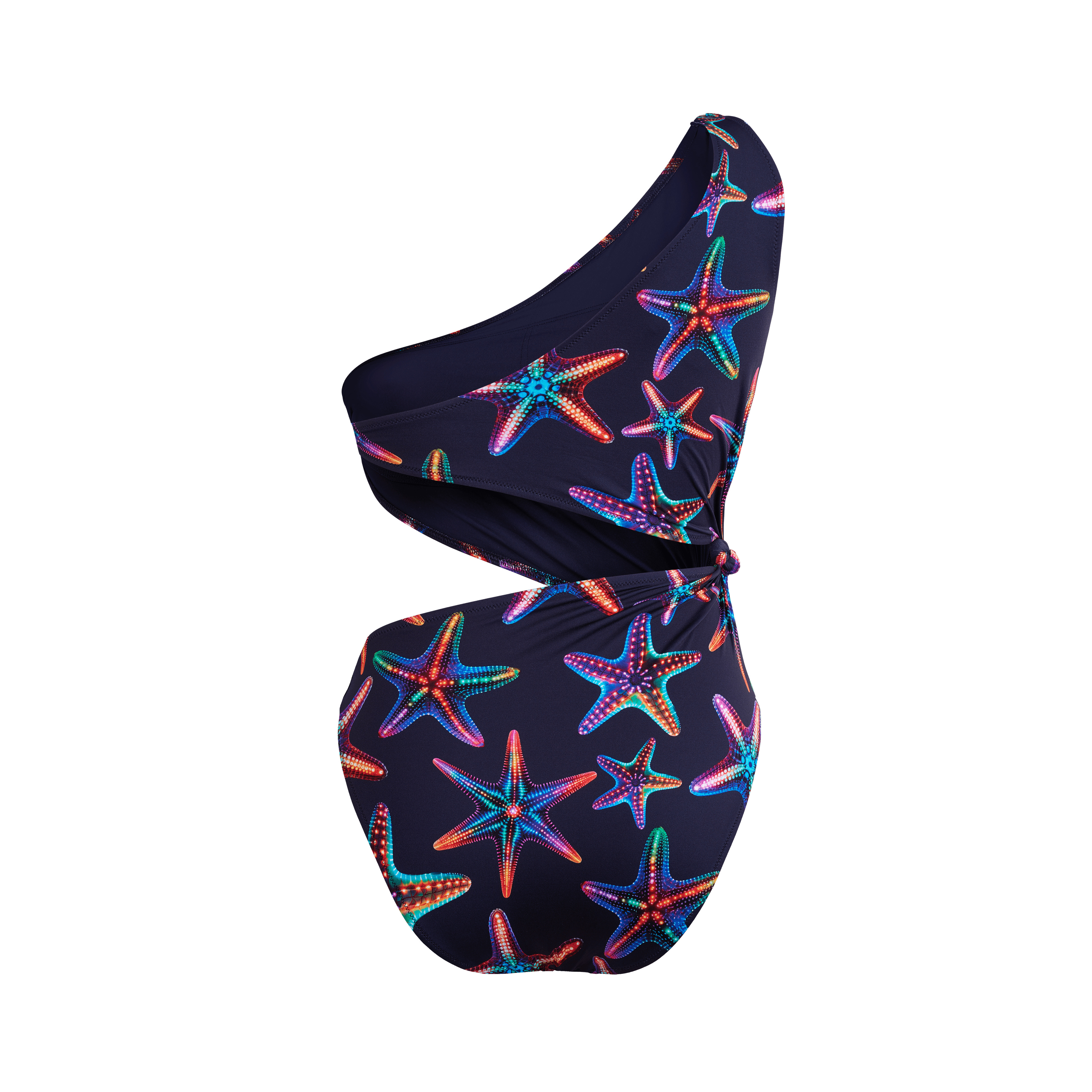Women Assymetric Bikini One-piece Swimsuit Disco Stars - 2