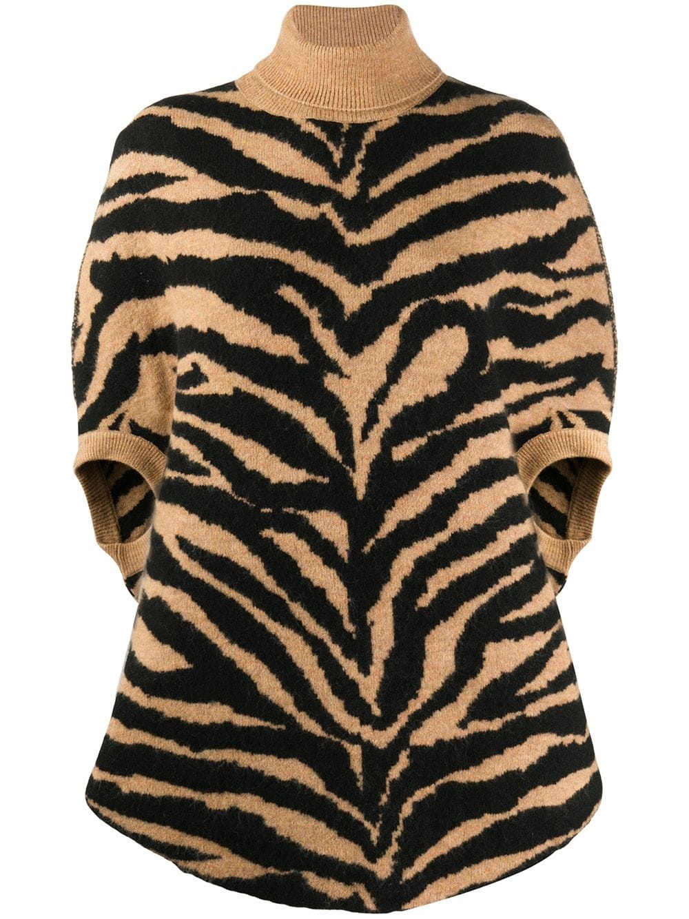 tiger knit oversized jumper - 1