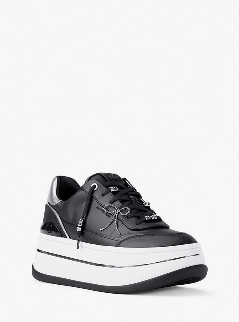 Hayes Embellished Leather Platform Sneaker 1
