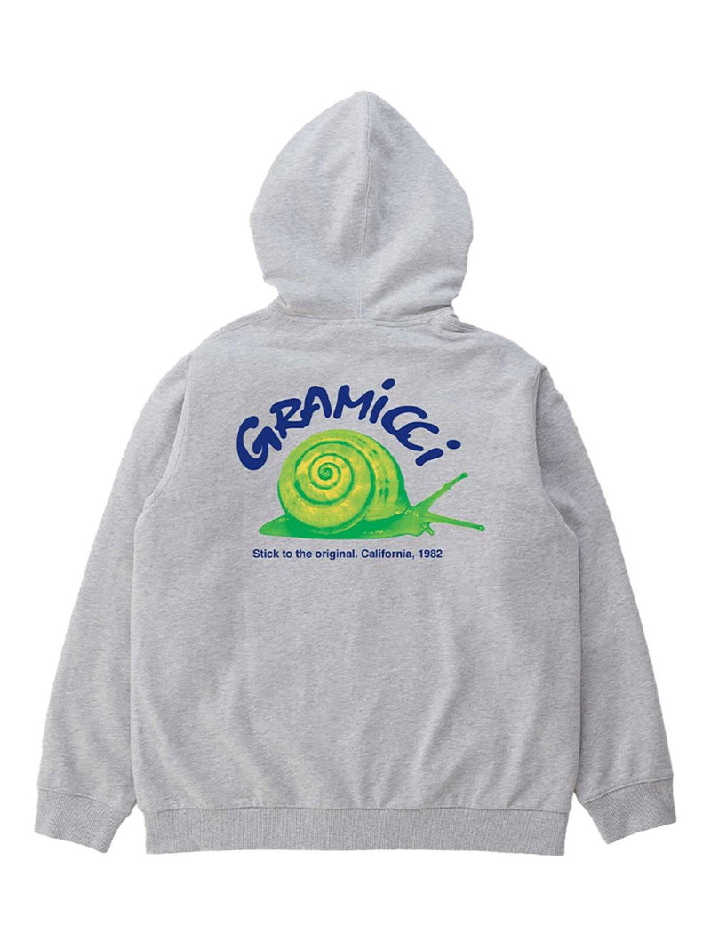 GRAMICCI snail-graphic hoodie outlook