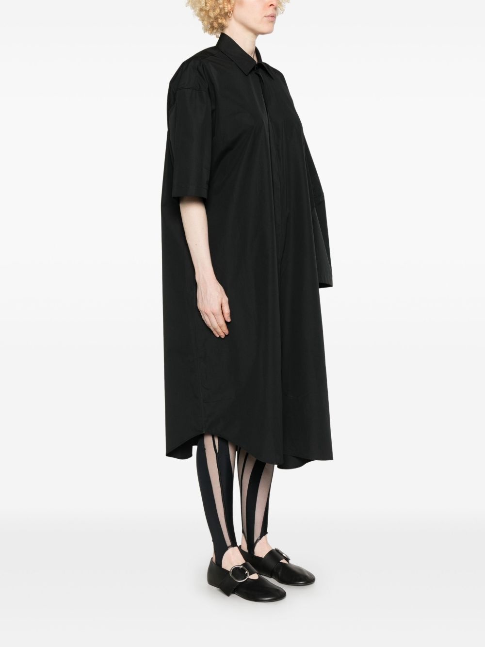 extended shirt midi dress - 3