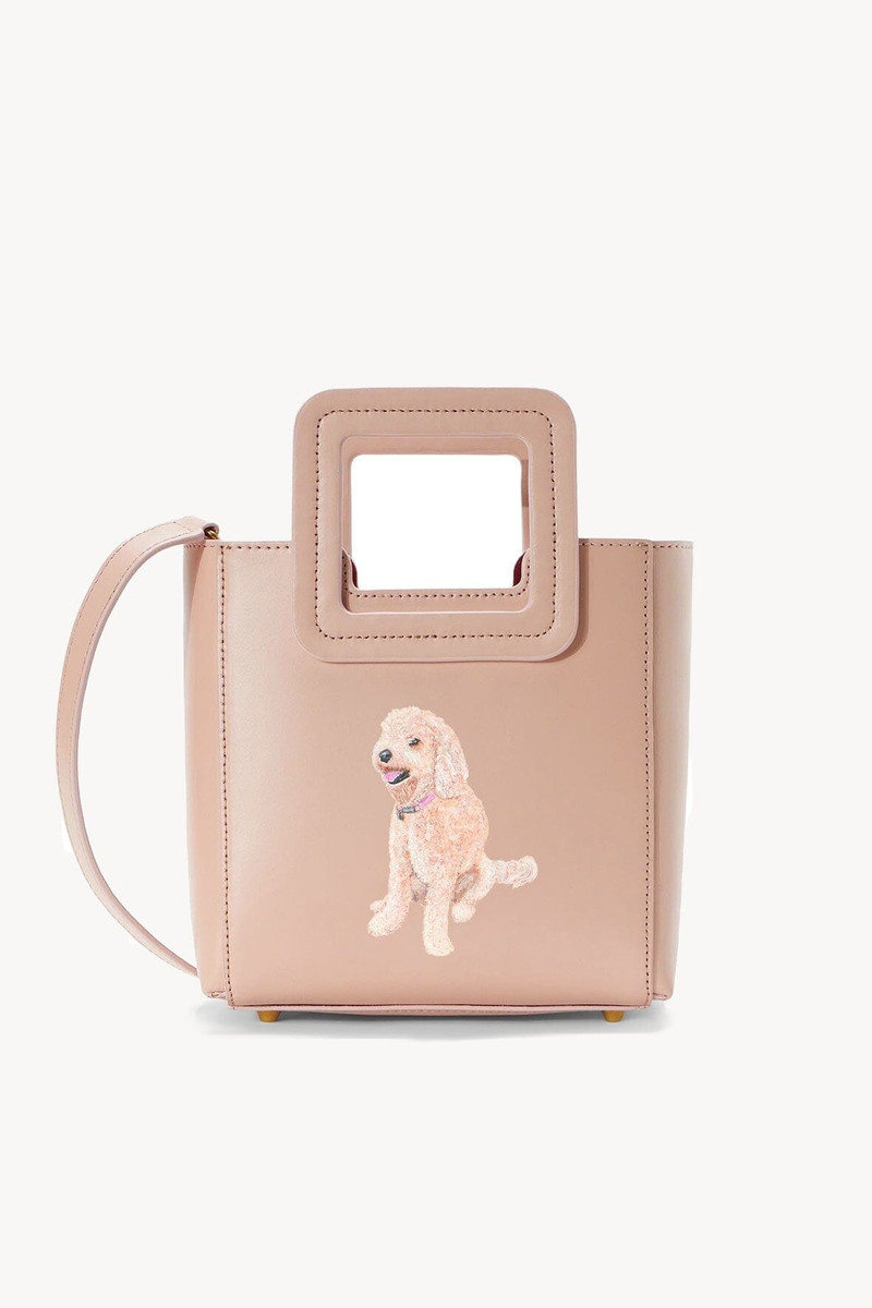 STAUD CUSTOM MINI SHIRLEY LEATHER BAG | BLUSH 1