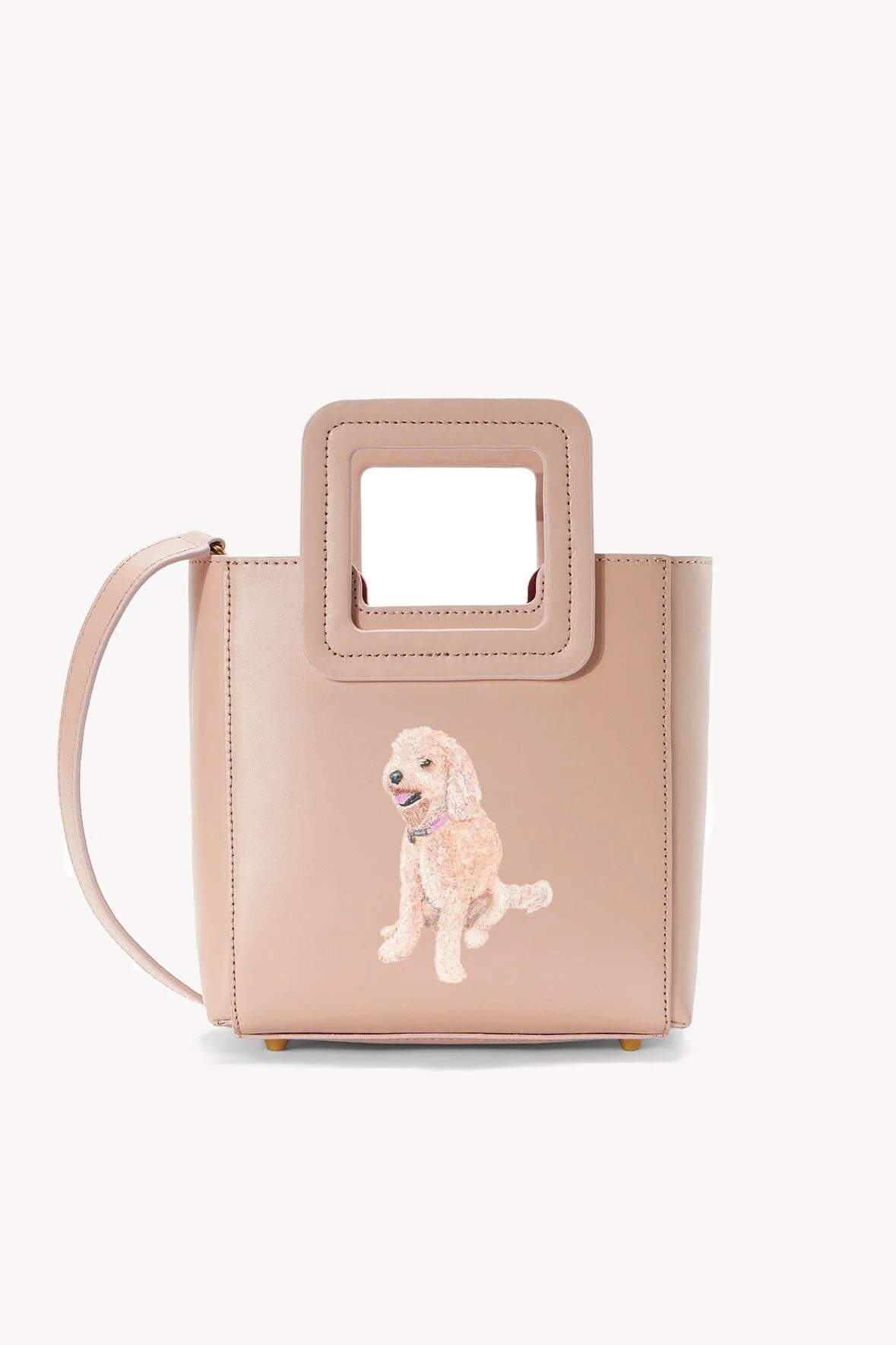 STAUD CUSTOM MINI SHIRLEY LEATHER BAG | BLUSH - 1