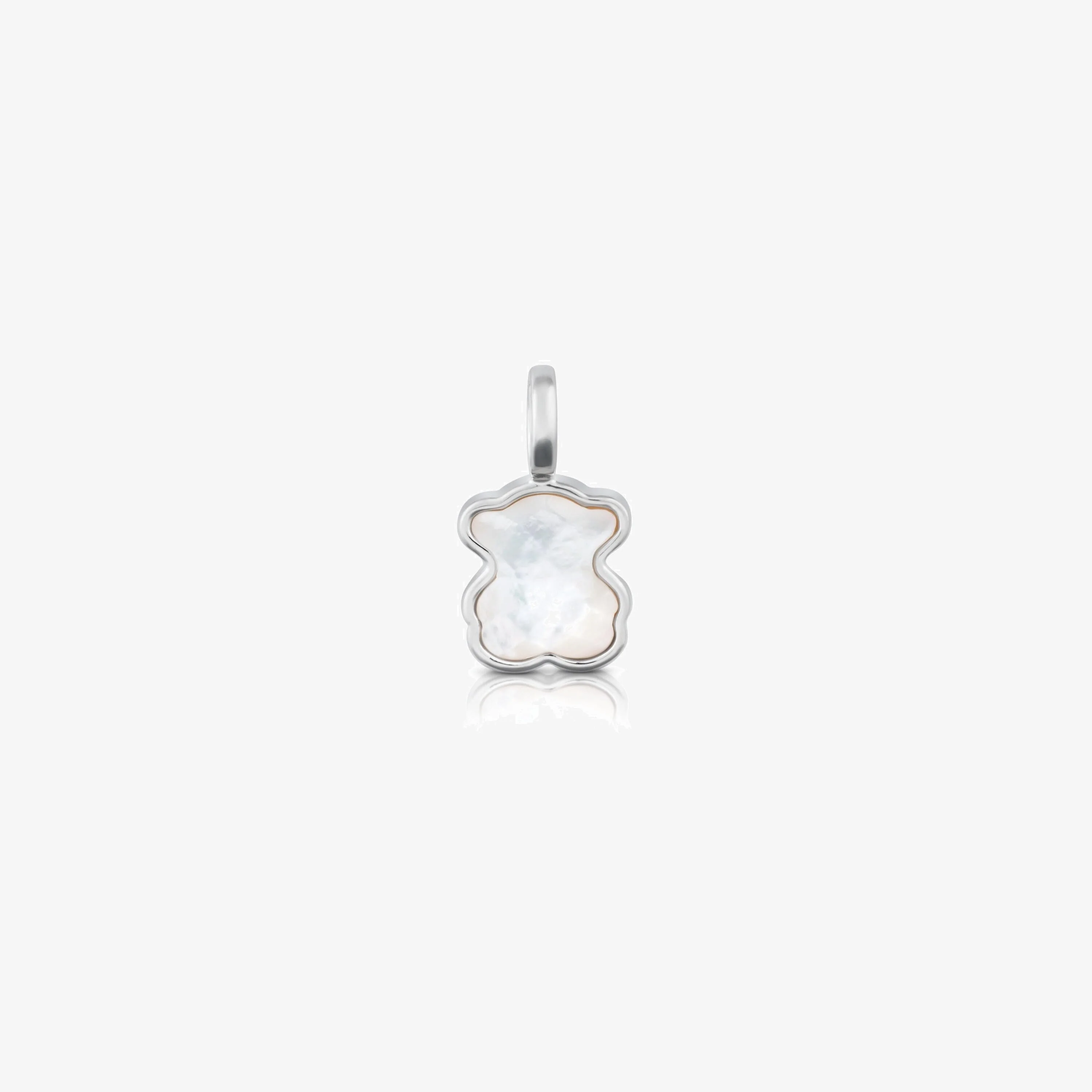 Silver and faceted mother-of-pearl TOUS Color Pendant. 1,5cm. - 1