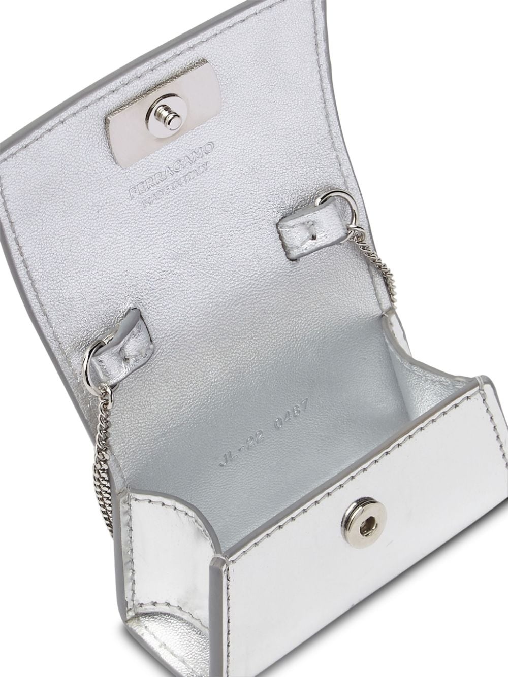 Gancini-buckle leather Airpod Pro case - 3