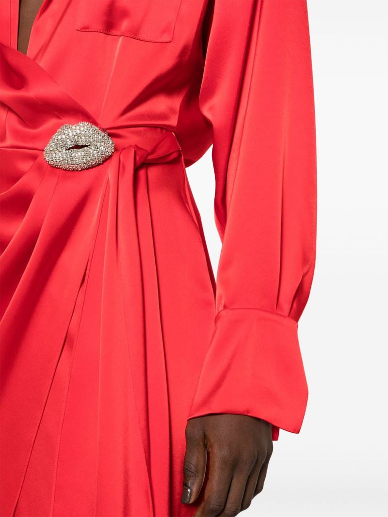 satin wrap midi dress 5