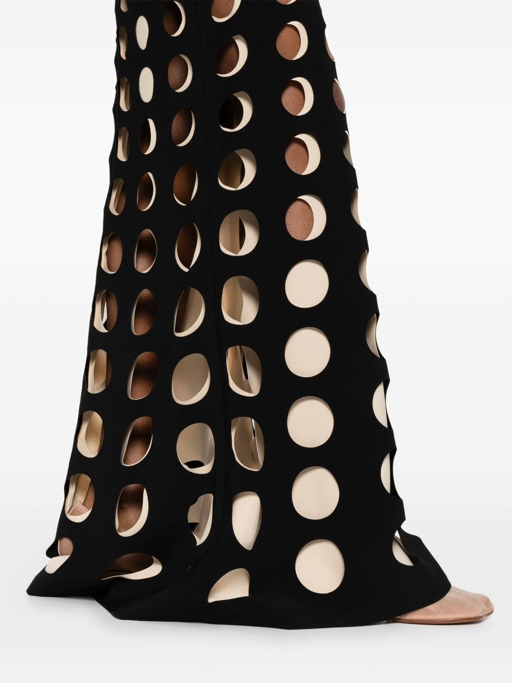 Layered-holes maxi skirt - 5