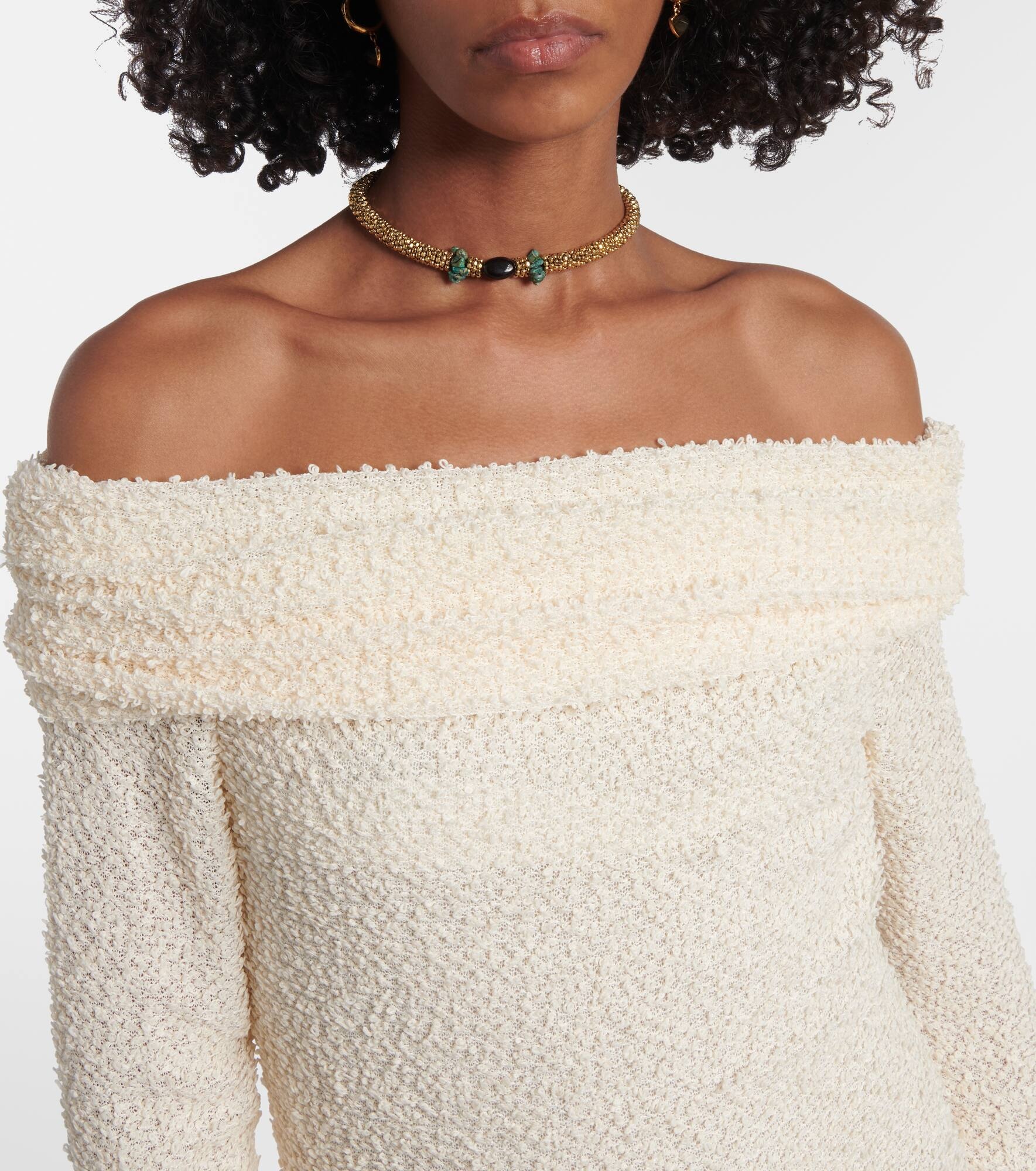 Ormany jersey bouclé maxi dress - 4