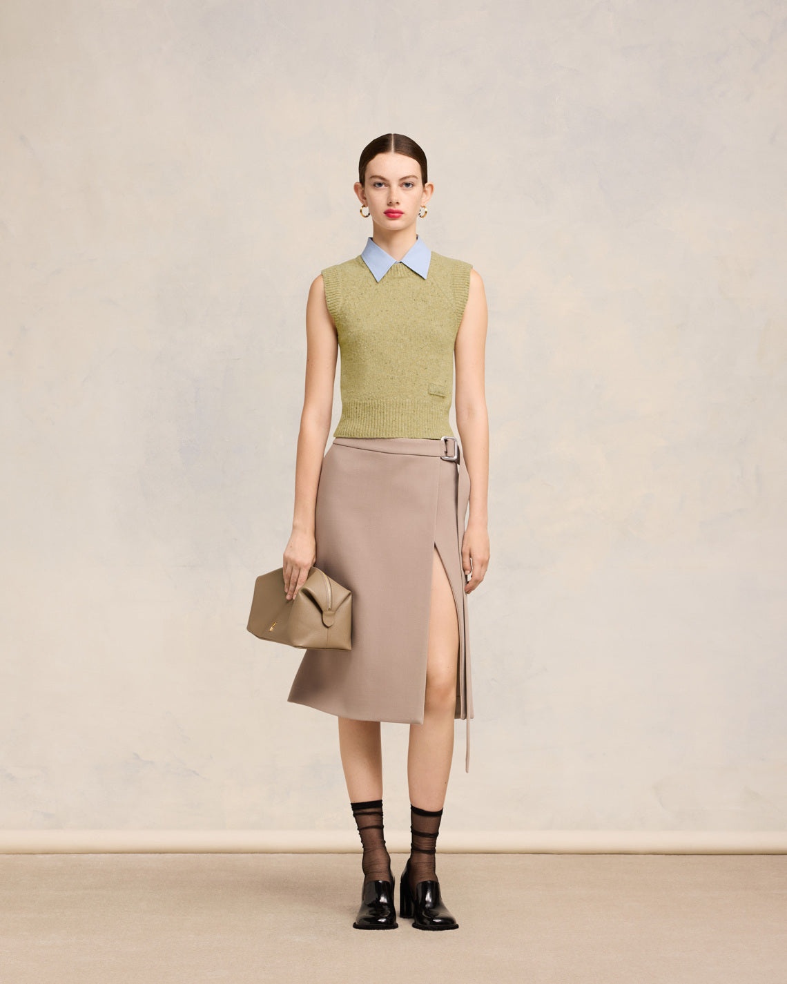 AMI EMBROIDERY SLEEVELESS SWEATER - 2