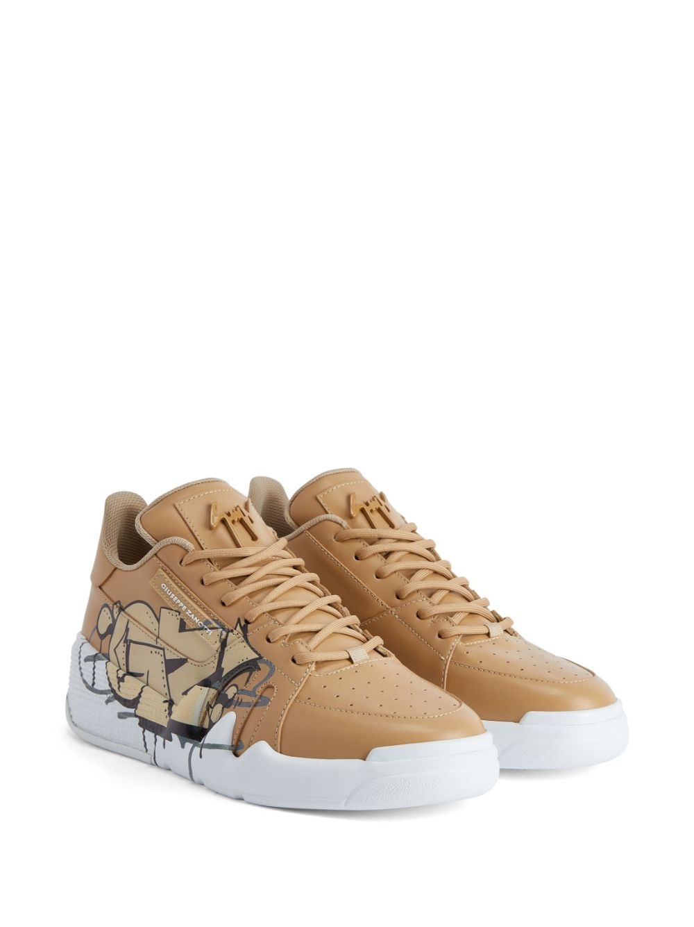 Talon logo-plaque leather sneakers - 2