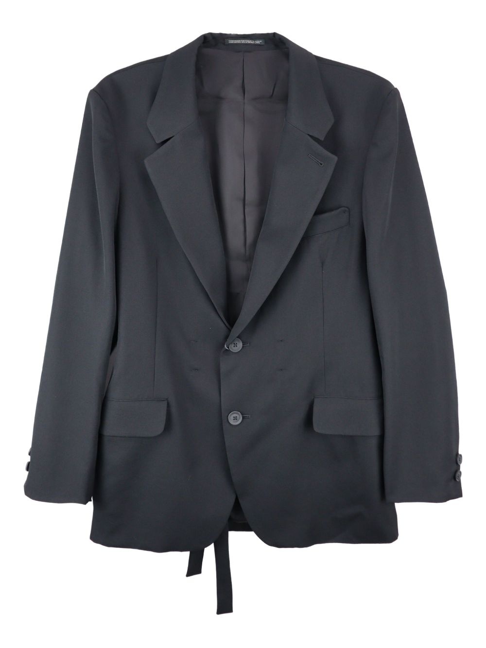 belted wool jacket - 1