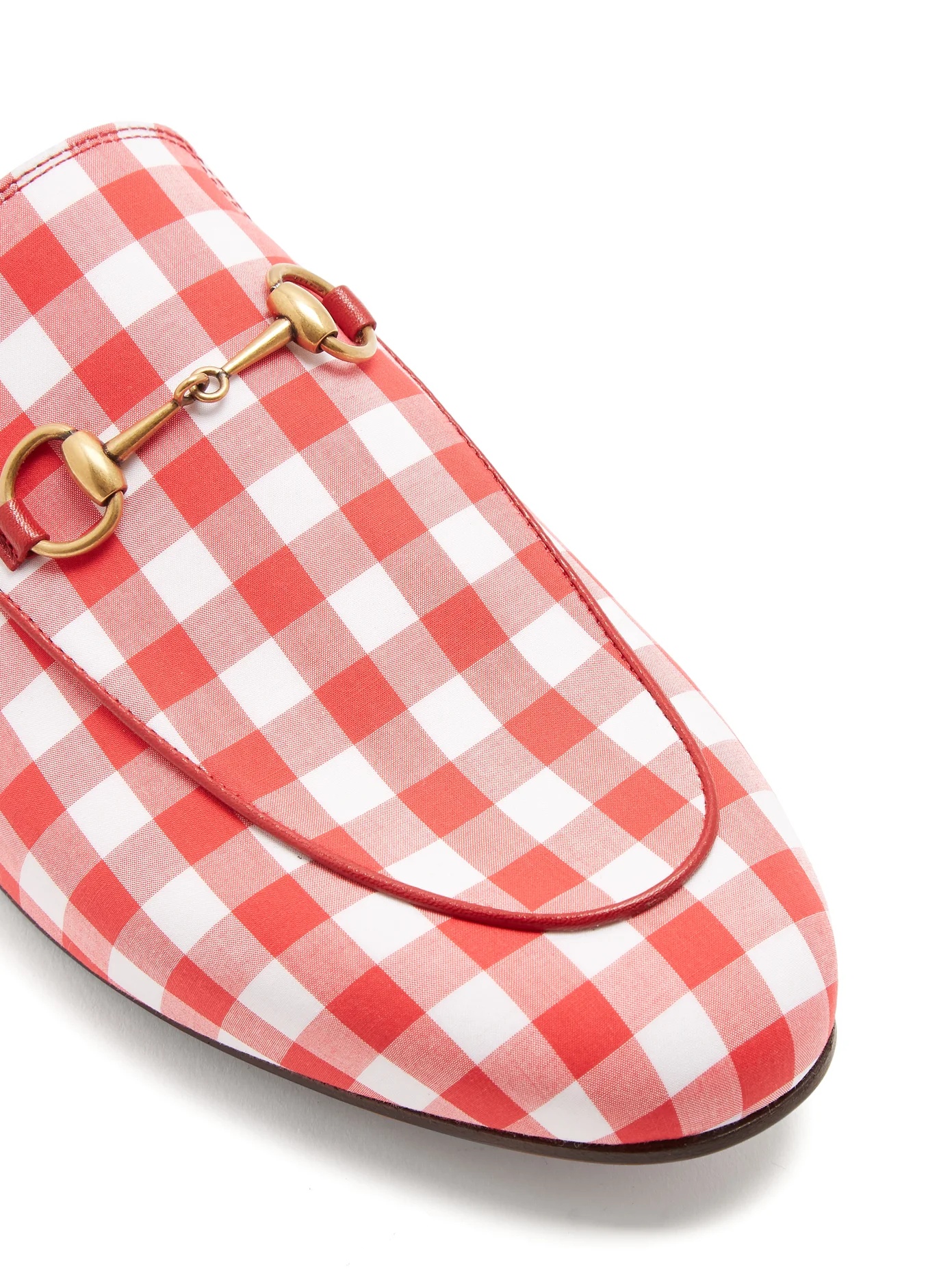 Princetown gingham loafers - 6