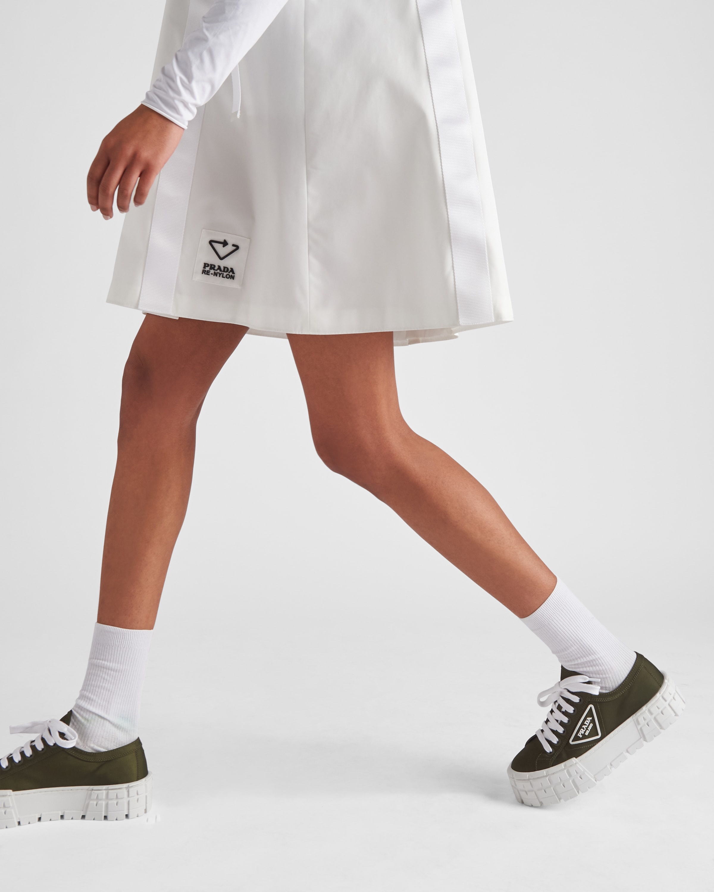 Double Wheel Re-Nylon gabardine sneakers - 3