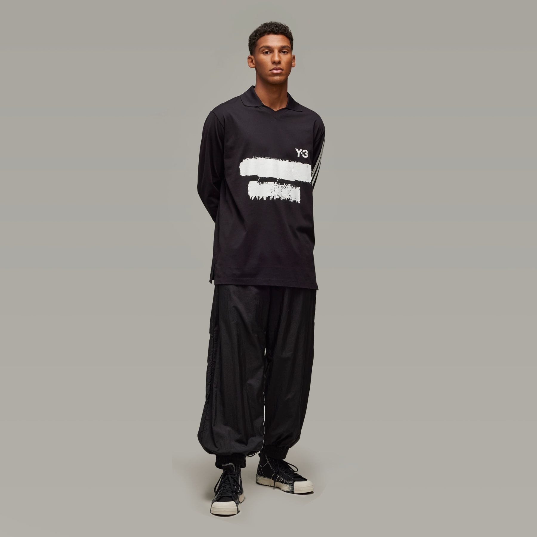 Y-3 Graphic Logo Long Sleeve Tee - 5