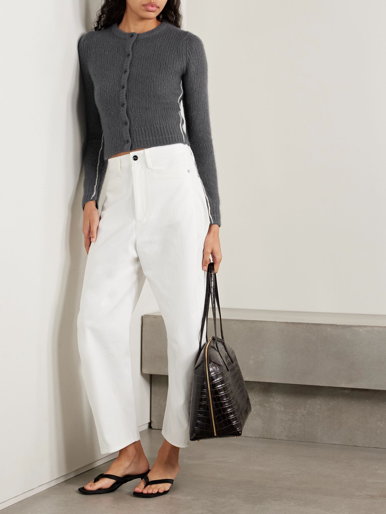 Petite knitted cardigan Gray - 2