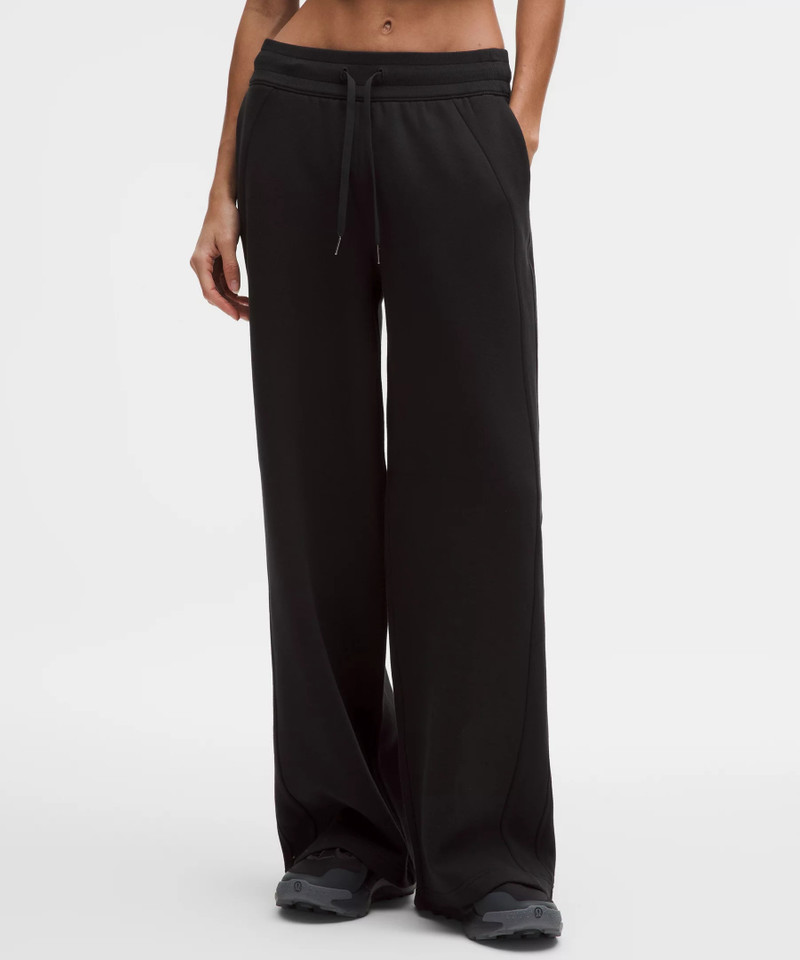 Scuba Mid-Rise Wide-Leg Pant *Short 1