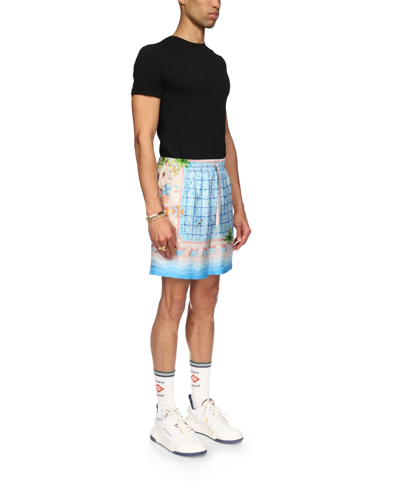 Le Plongeon Silk Shorts - 5