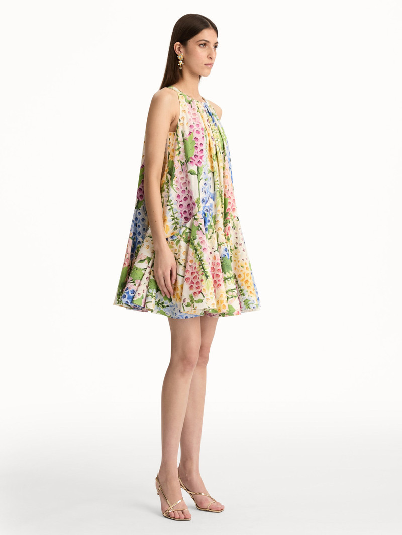FOXGLOVE COTTON POPLIN TRAPEZE DRESS 4