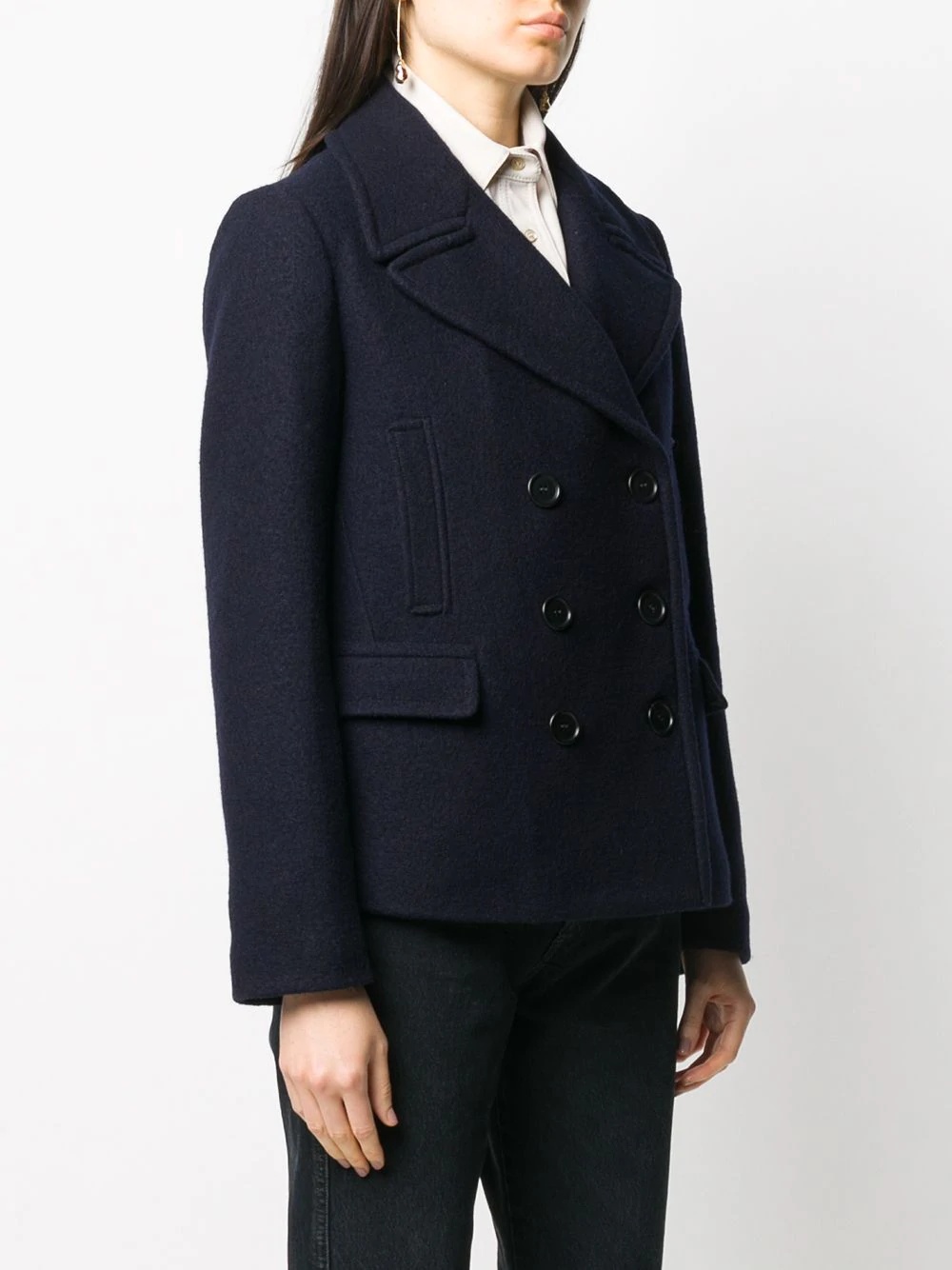 felt peacoat - 3