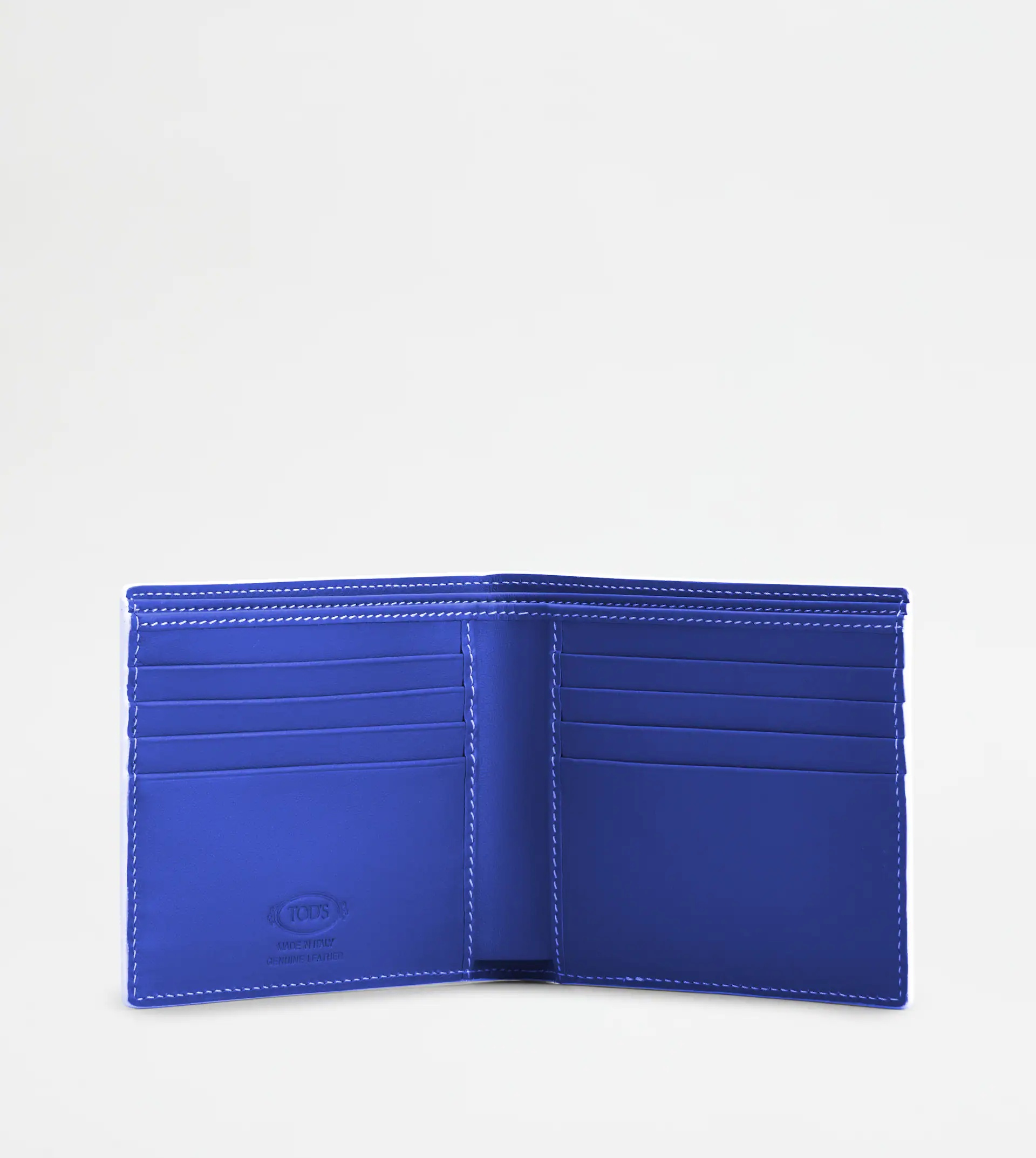 WALLET IN LEATHER - BLUE - 2