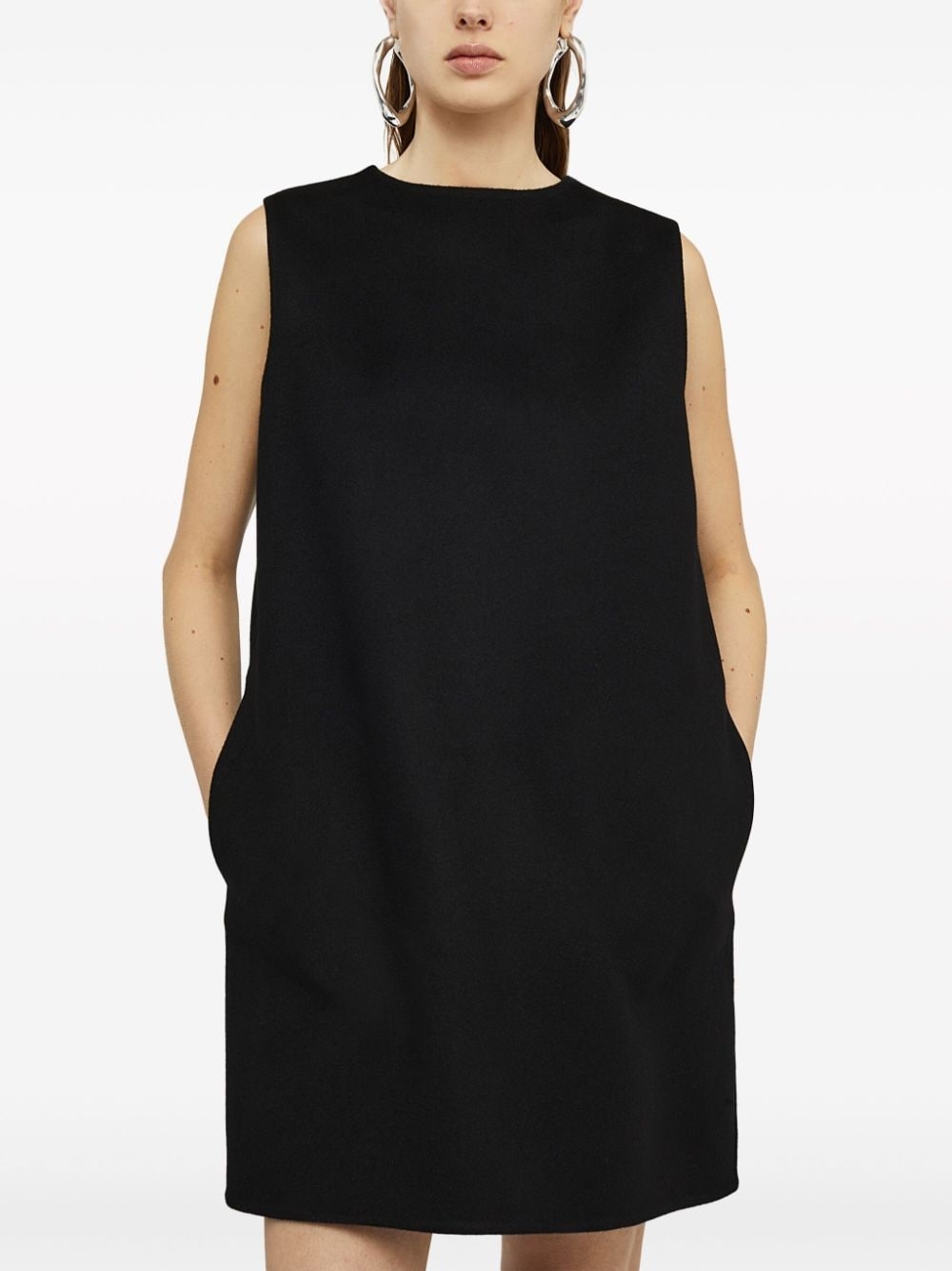 doubleface sleeveless cashmere dress - 3