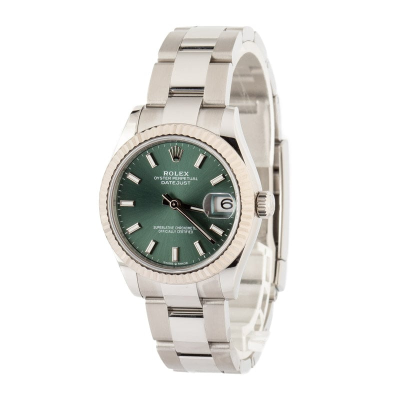 Ladies Rolex Datejust Ref 278274 Mint Green Dial - 2