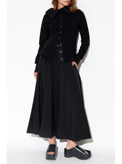 Yohji Yamamoto high-neck cardigan outlook