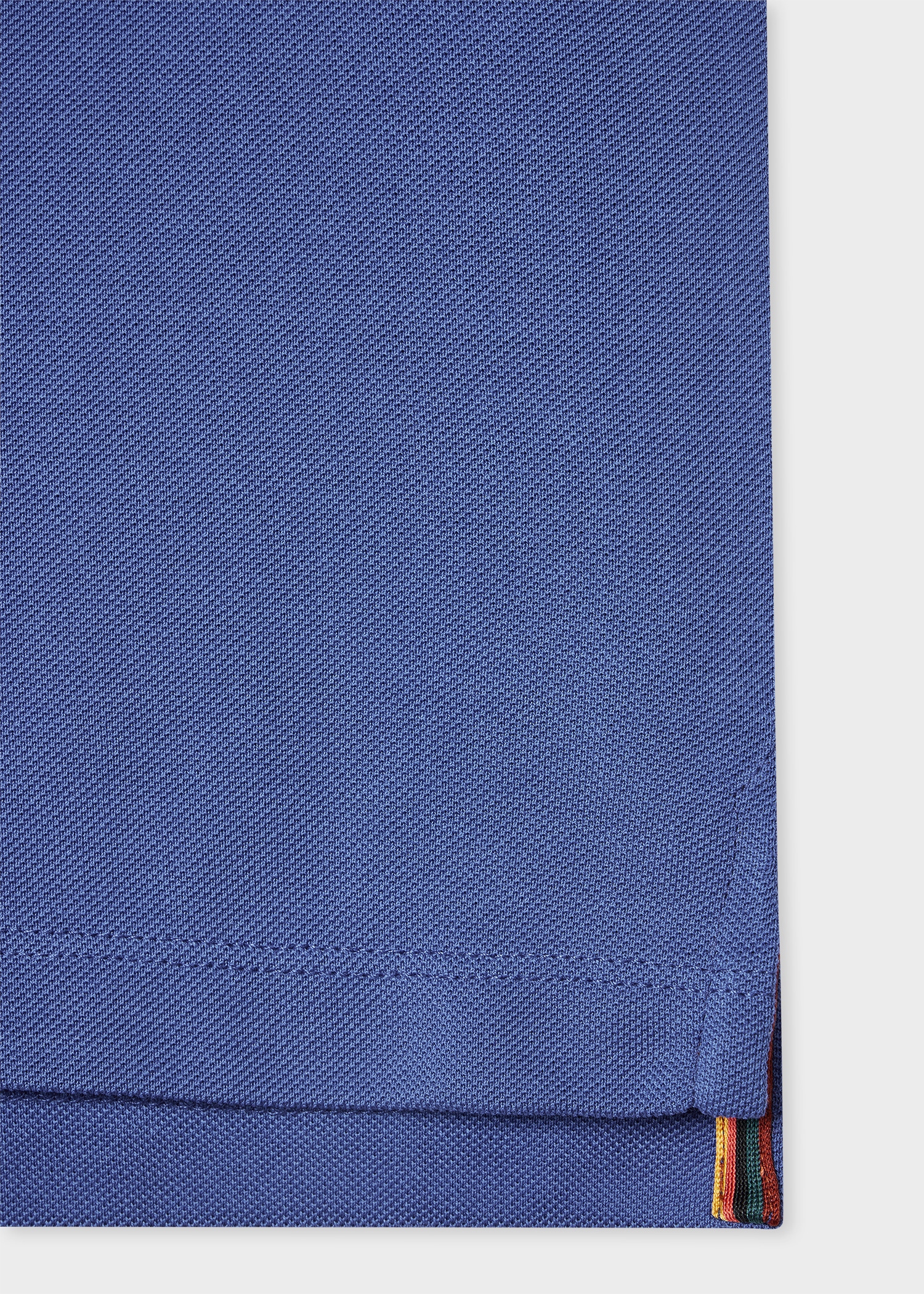 Blue 'Artist Stripe' Placket Polo Shirt - 2