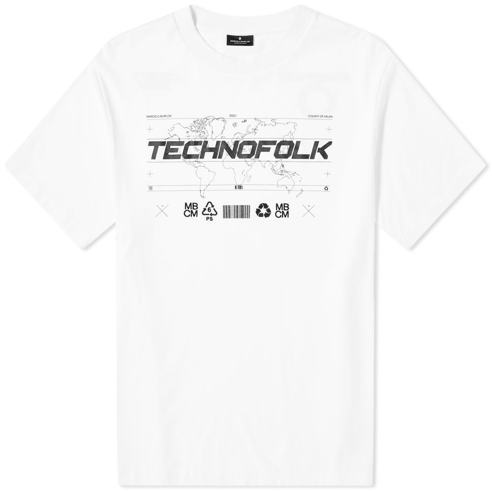 Marcelo Burlon Techno Folk Oversized Tee - 1