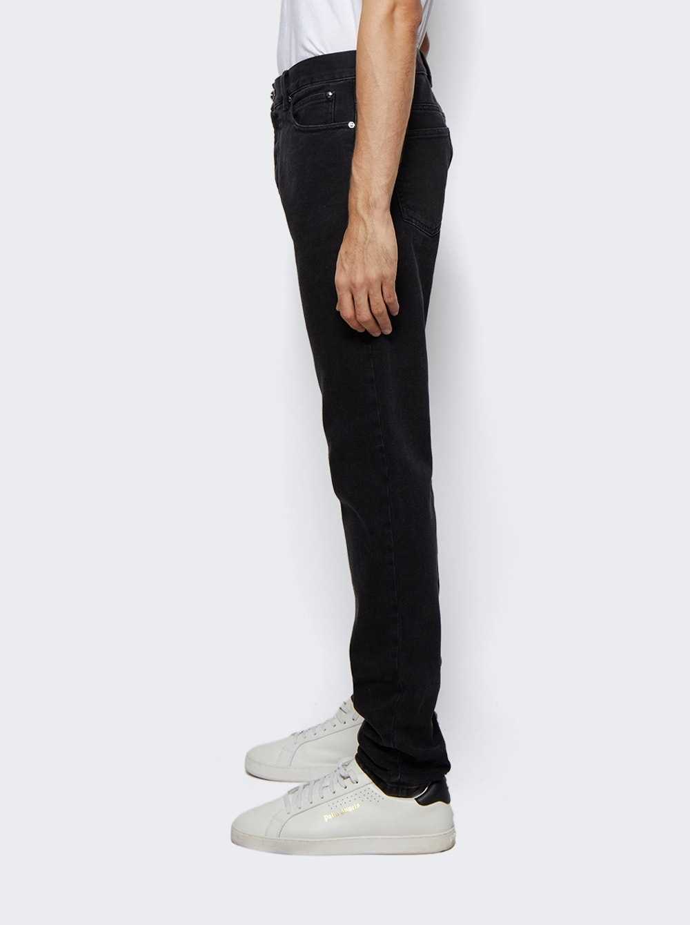 6 Pocket Slim-fit Jean Acid Wash Black - 4