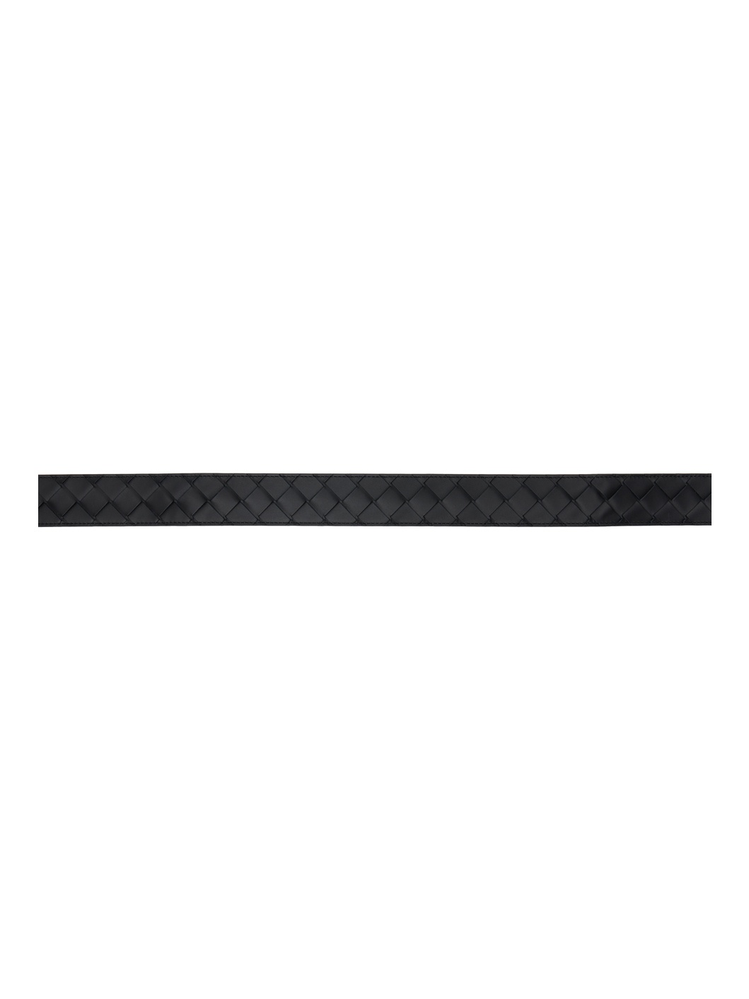Black Intrecciato Watch Belt - 2