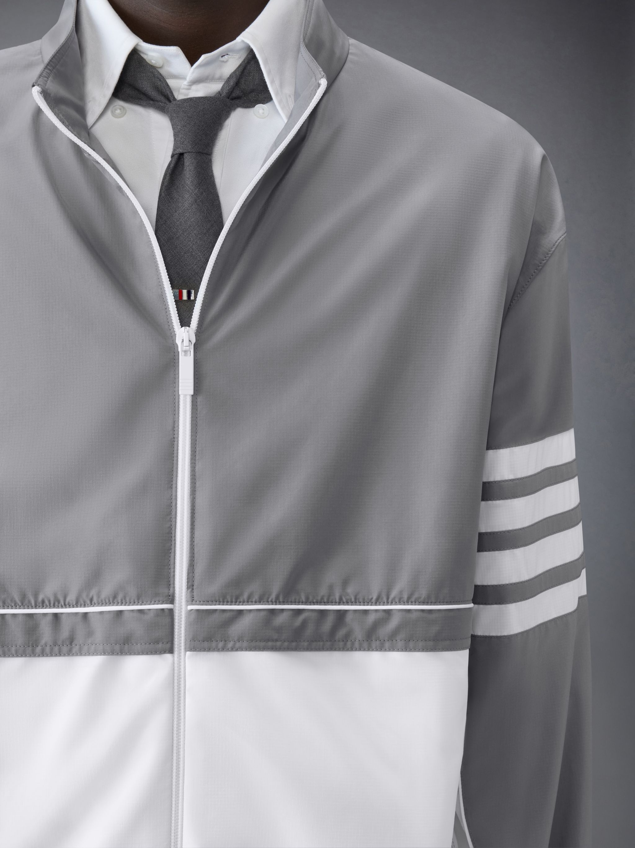 RIPSTOP 4-BAR COLOR BLOCK WINDBREAKER - 5