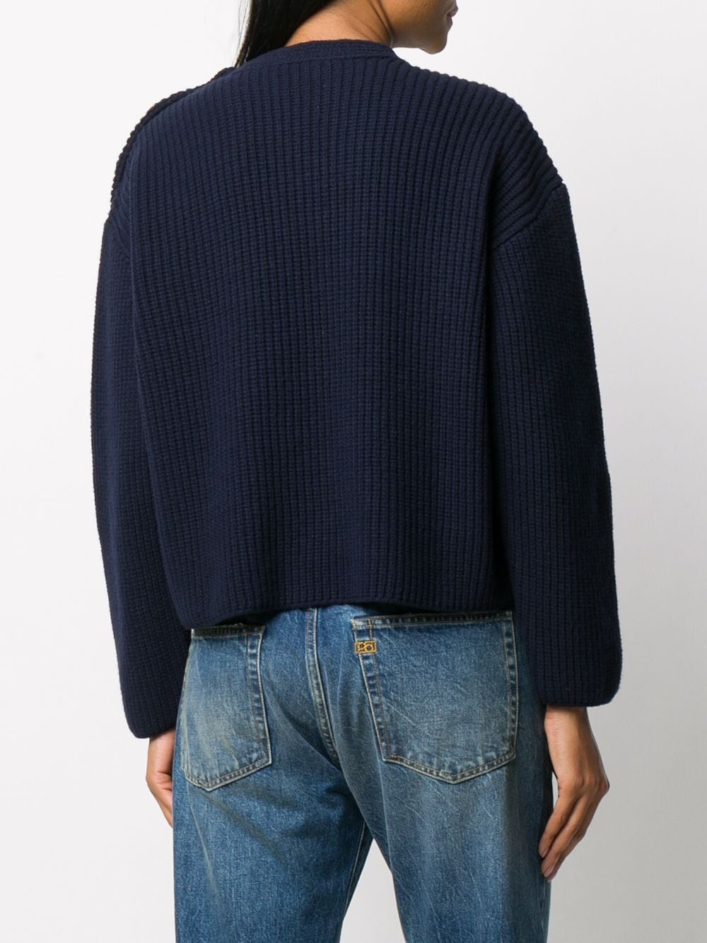 crew neck knitted jumper - 4