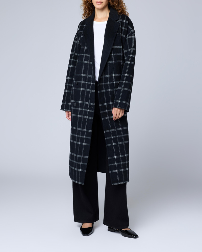 Thea Plaid Wool Coat 1