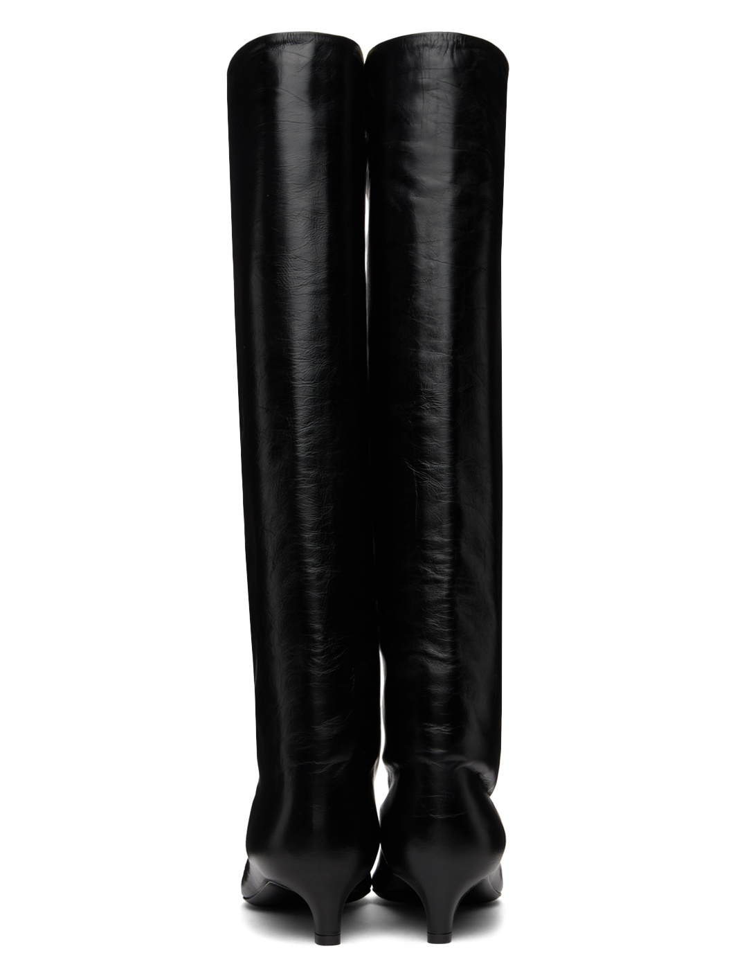 Black High Tall Boots - 2
