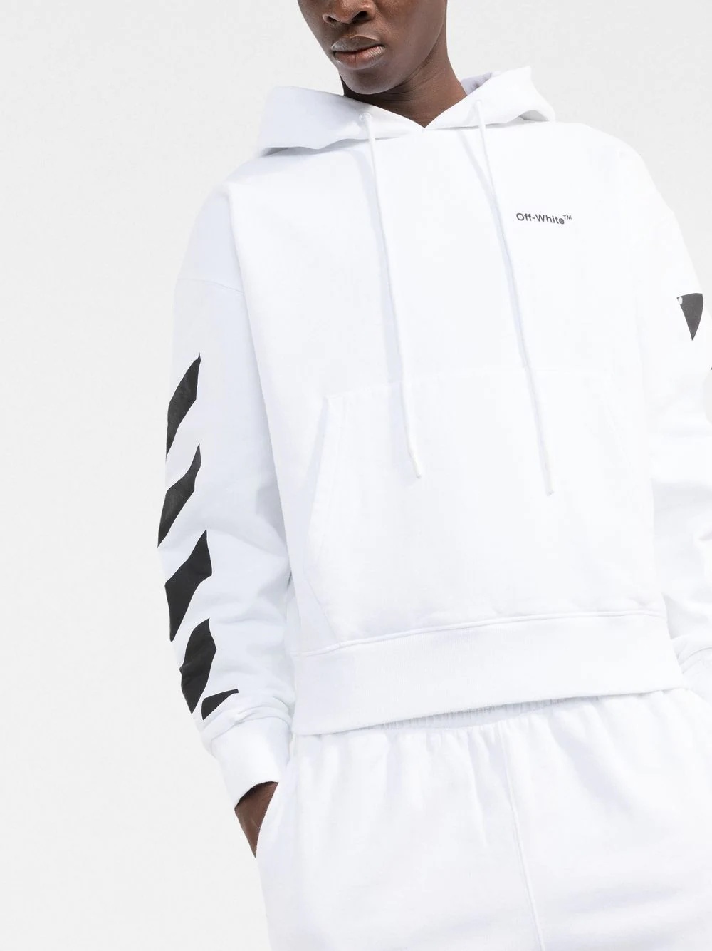 Diag-stripe hoodie - 3