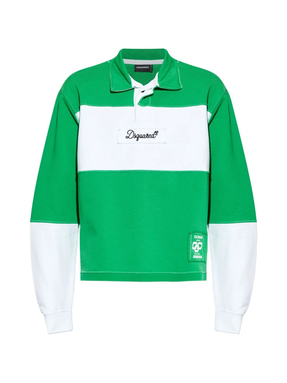 D2 College colour-block polo shirt - 1