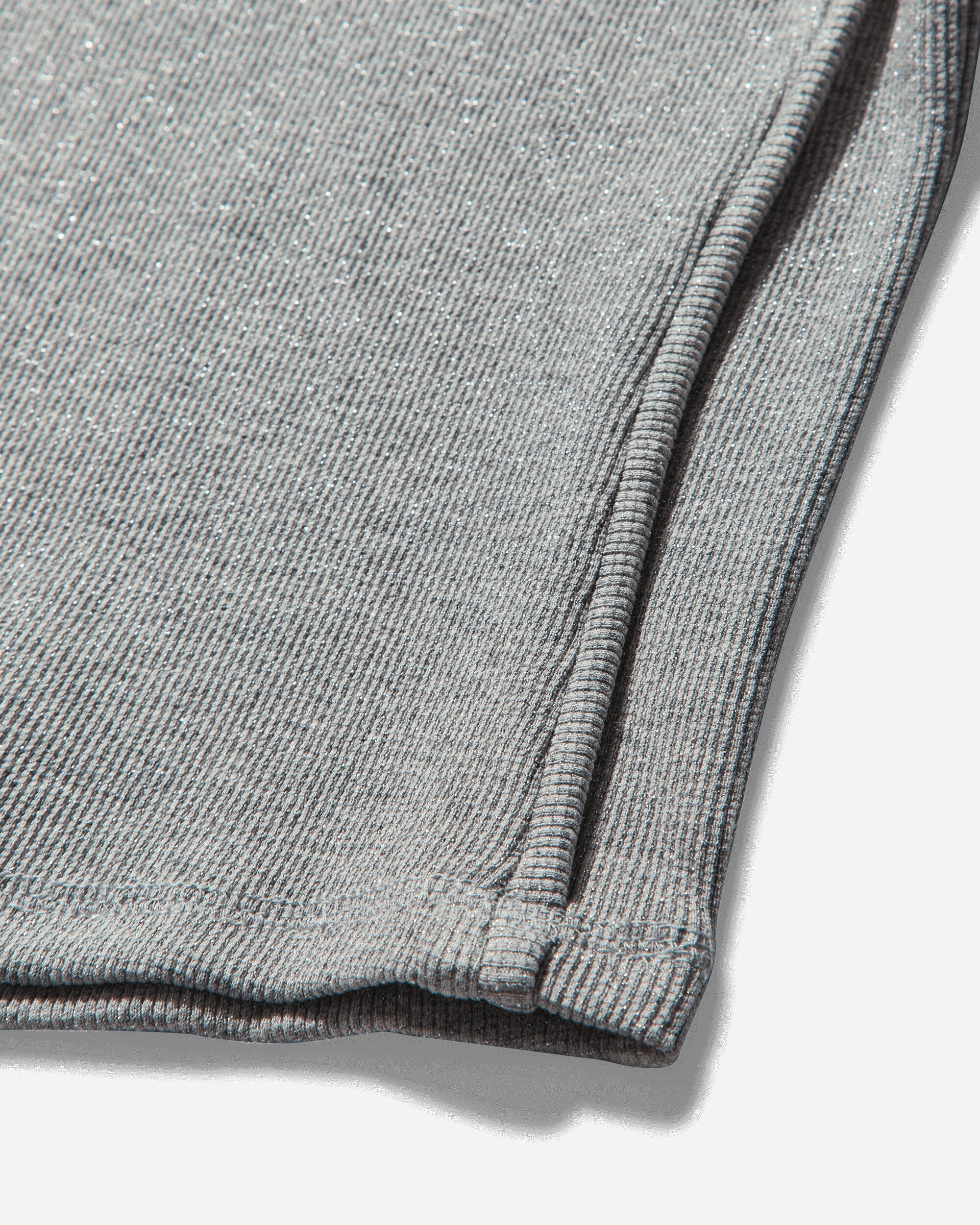 Women's Decontructed Rib T-Shirt Silver Melange - 4