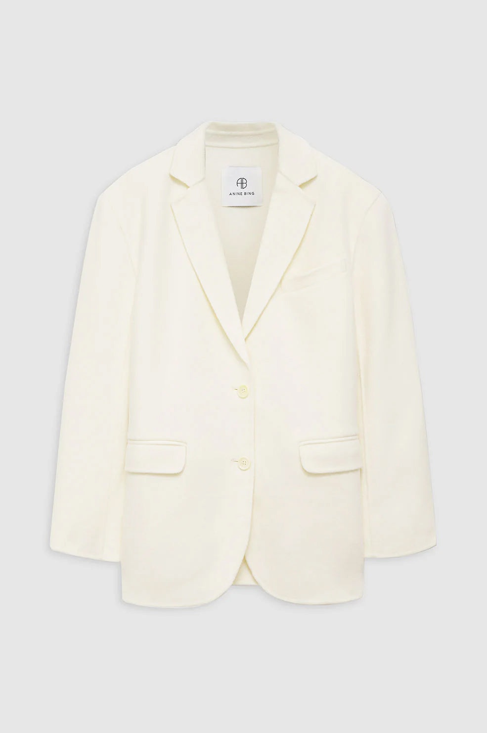 Quinn Blazer - White Cashmere Blend - 1