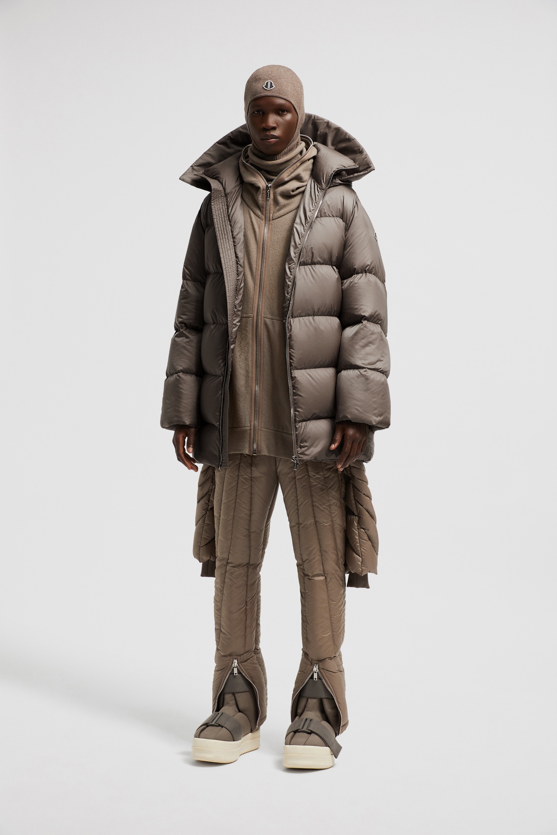 Moncler + Rick Owens Cyclopic Hooded Long Down Jacket - 2