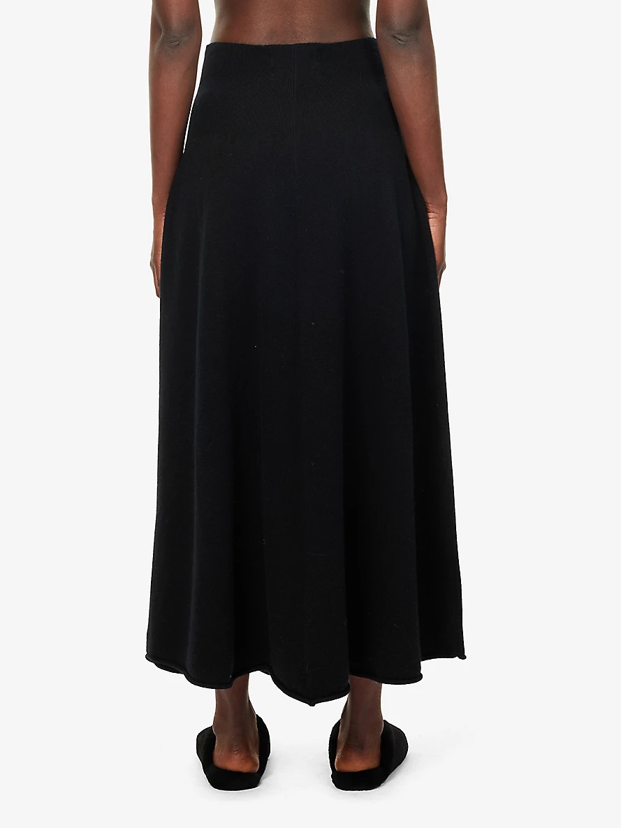 n°388 ease cashmere-blend knitted midi skirt - 4