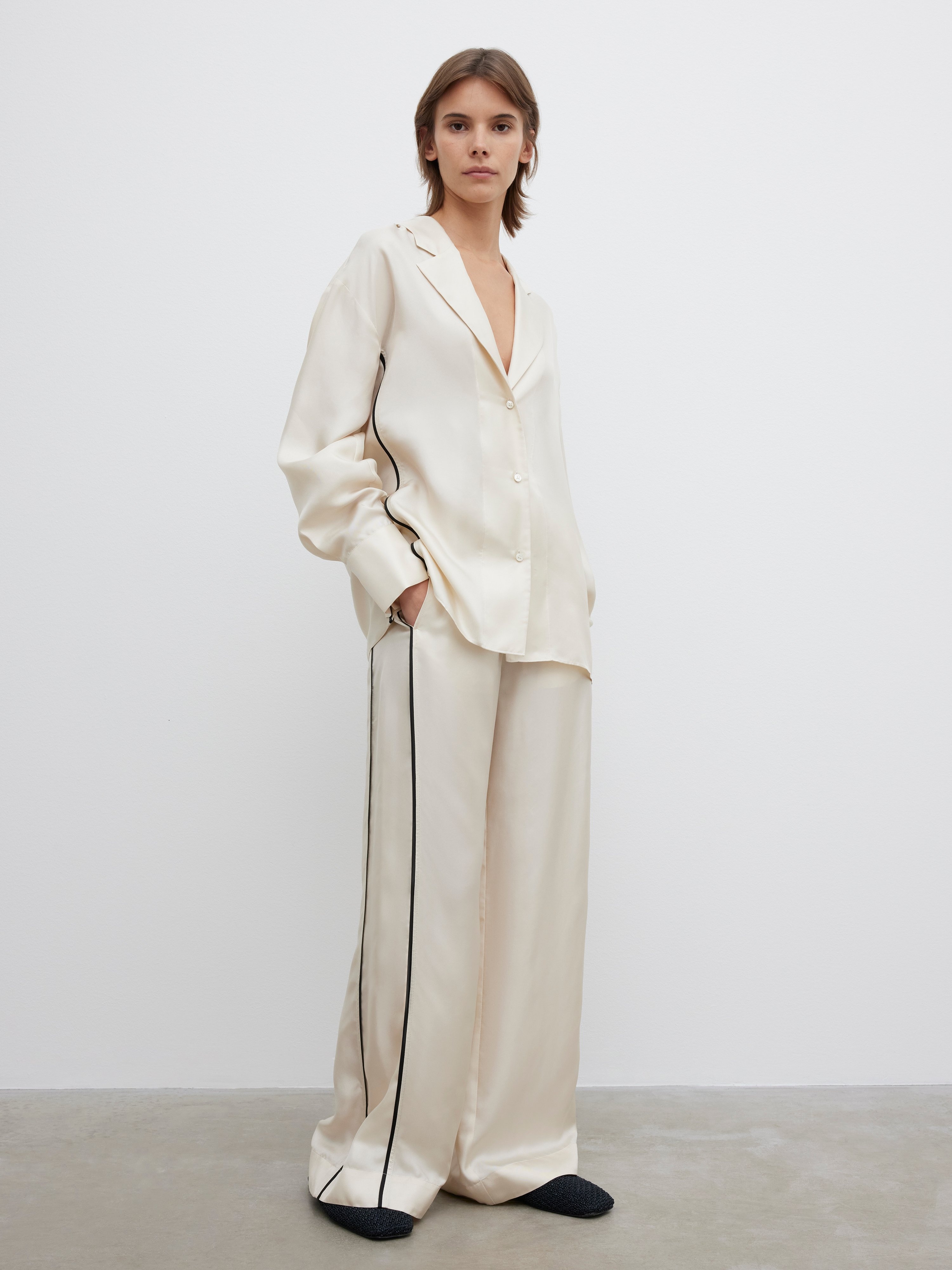 Silk pyjama blouse - 4