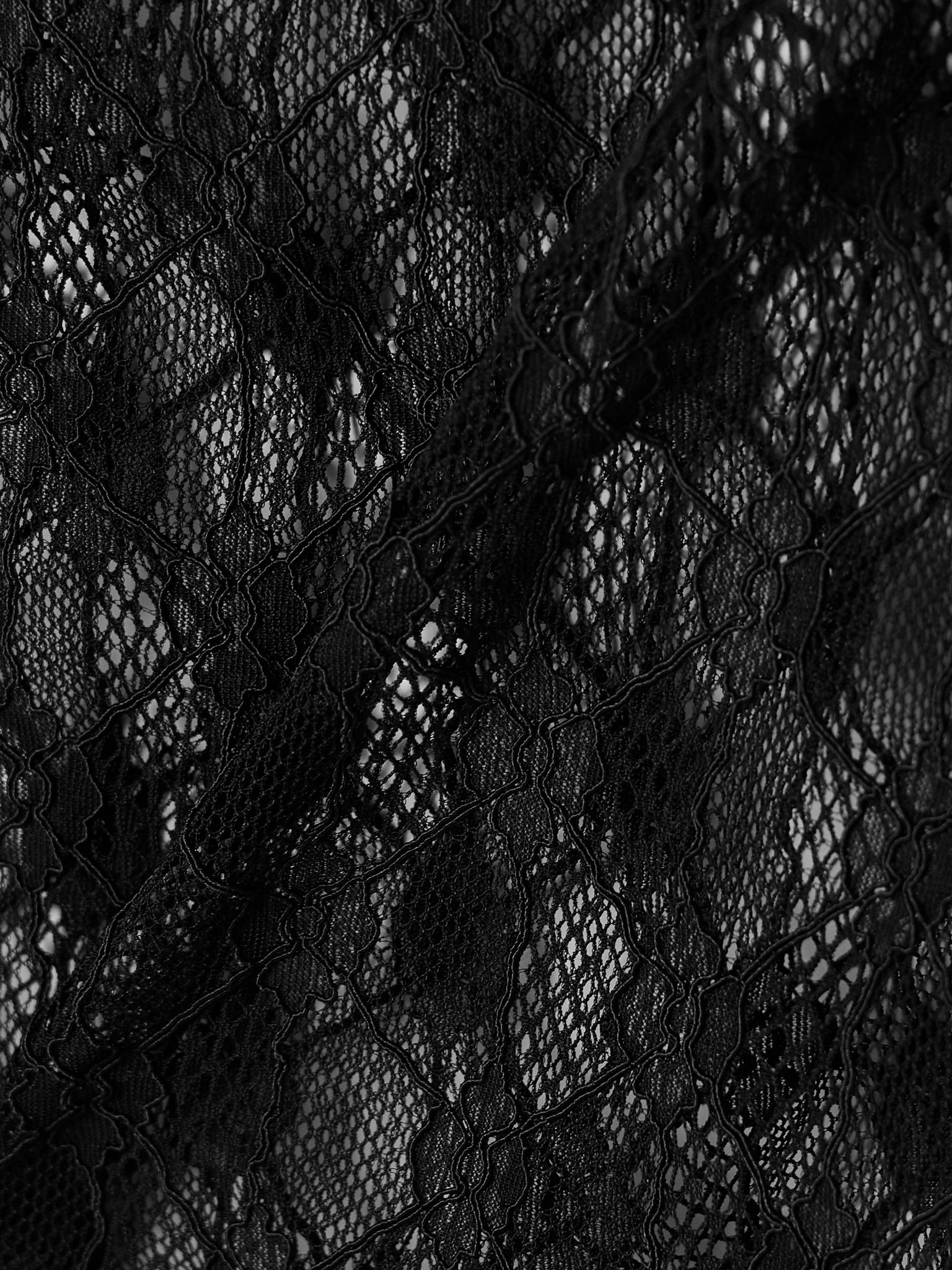 Mildy stretch-lace bodysuit Black - 5
